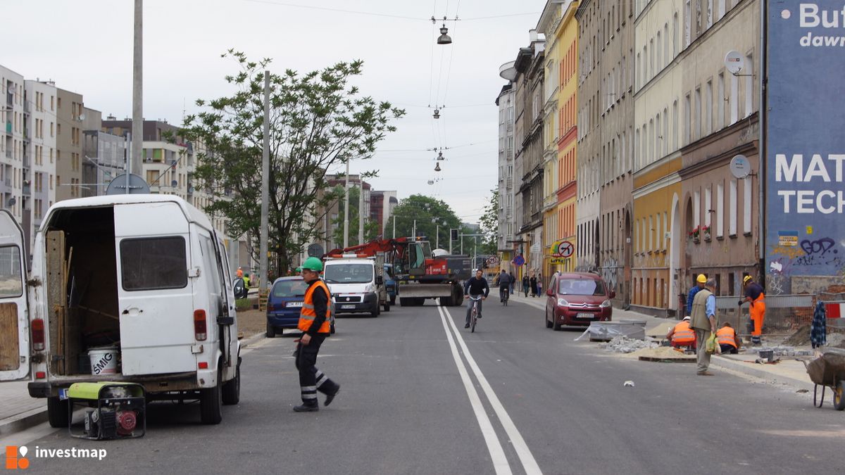 Zdjęcie [Wrocław] Remont ul. Generała Kazimierza Pułaskiego fot. akcentoffice 