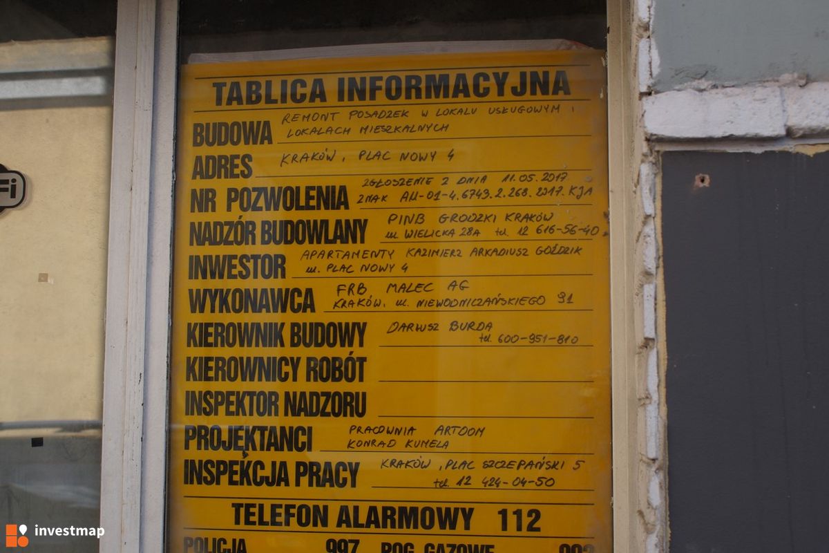 Zdjęcie [Kraków] Remont Kamienicy, Plac Nowy 4 fot. Damian Daraż 