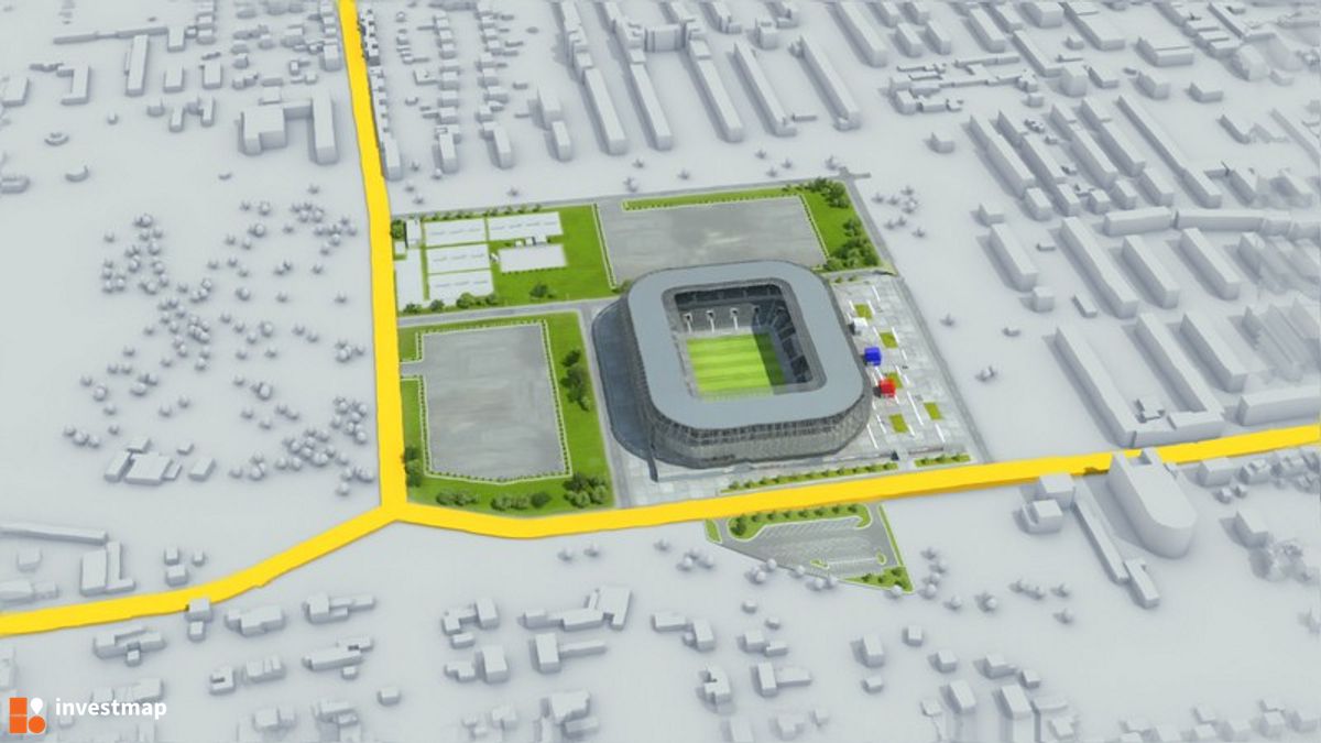 Wizualizacja Stadion Górnika Zabrze (modernizacja) dodał Jan Hawełko 