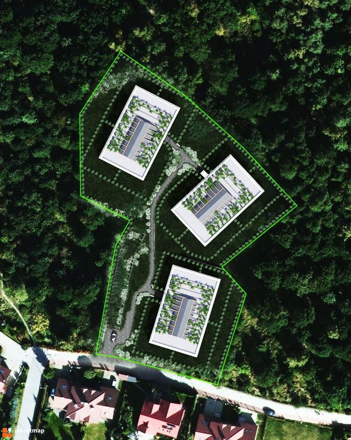 Wizualizacja Klimaty Apartamenty w Lesie Borkowskim 