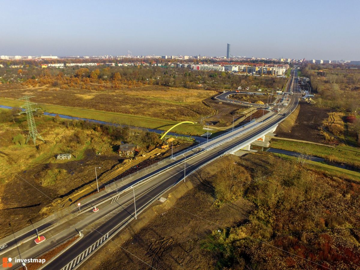 Zdjęcie [Wrocław] Połączenie Krzyki-Oporów (Most na Ślęzie w ciągu ul. Racławickiej i Al. Piastów) 