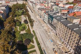 W centrum Wrocławia trwa przebudowa ulicy Pomorskiej i placu Staszica [FILM + ZDJĘCIA]