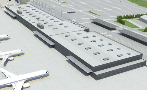 Rusza rozbudowa terminalu pasażerskiego C na lotnisku ‎Katowice-Pyrzowice [WIZUALIZACJE]