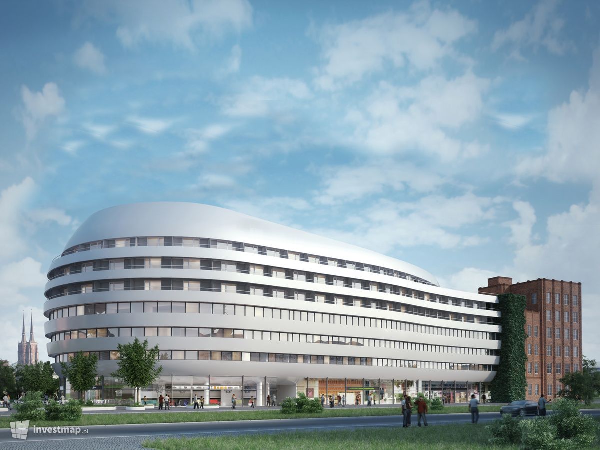 Wizualizacja [Wrocław] Hotel "DoubleTree Hilton" i kompleks apartamentowy "OVO" dodał alsen strasse 67 