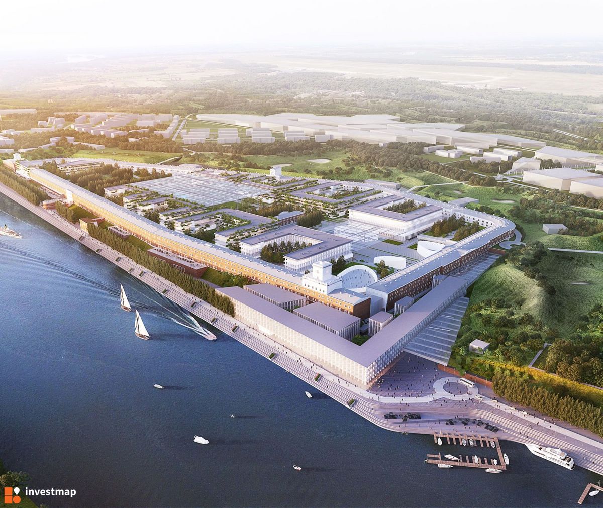 Wizualizacja [Nowy Dwór Mazowiecki] Wielofunkcyjne centrum "Warszawa Modlin Smart City" dodał Jan Hawełko 