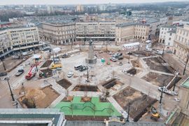 Remont Placu Wolności w Łodzi nieco się przedłuży [FILM+ZDJĘCIA]
