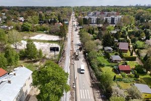 Trwa modernizacja linii tramwajowej z Łodzi do Konstantynowa Łódzkiego [ZDJĘCIA]