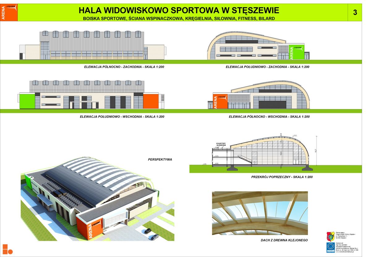 Wizualizacja [Stęszew] Hala widowiskowo-sportowa dodał plazmodeusz 
