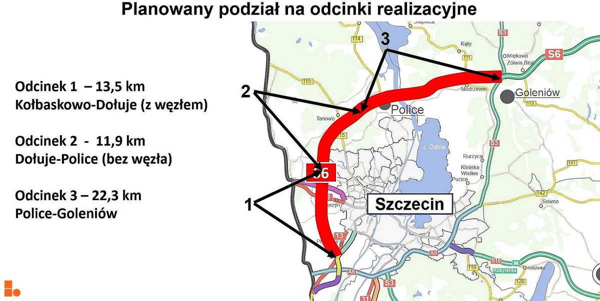 Wizualizacja S6 Kołbaskowo – Dołuje dodał Wojciech Jenda