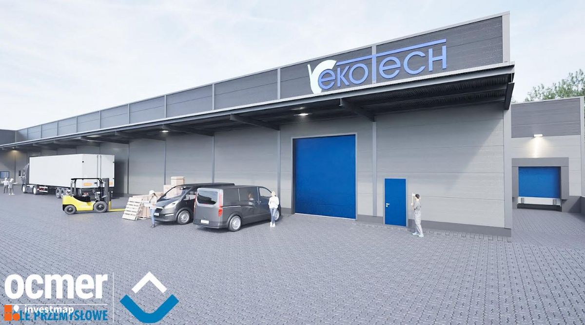 Wizualizacja Zakład produkcyjny Eko-Tech dodał Orzech 