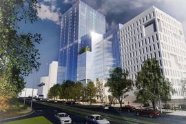 W centrum Wrocławia powstanie 100‑metrowy wieżowiec i ogromny kompleks usługowo‑mieszkaniowy? [WIZUALIZACJE]