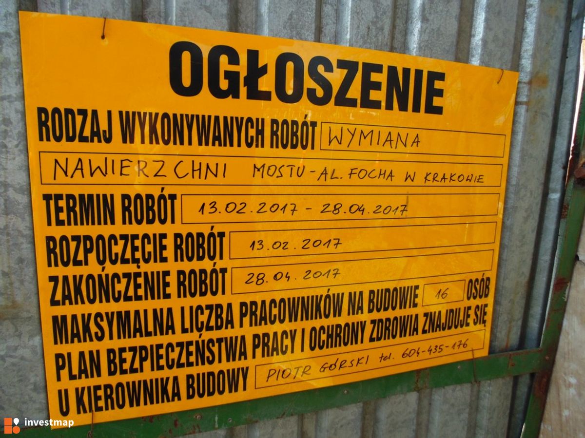 Zdjęcie [Kraków] Most nad Rudawą, al. Focha (Remont) fot. Damian Daraż 