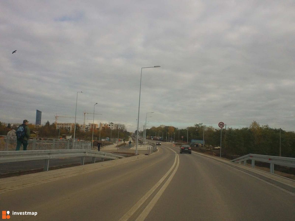 Zdjęcie [Wrocław] Połączenie Krzyki-Oporów (Most na Ślęzie w ciągu ul. Racławickiej i Al. Piastów) fot. Orzech 
