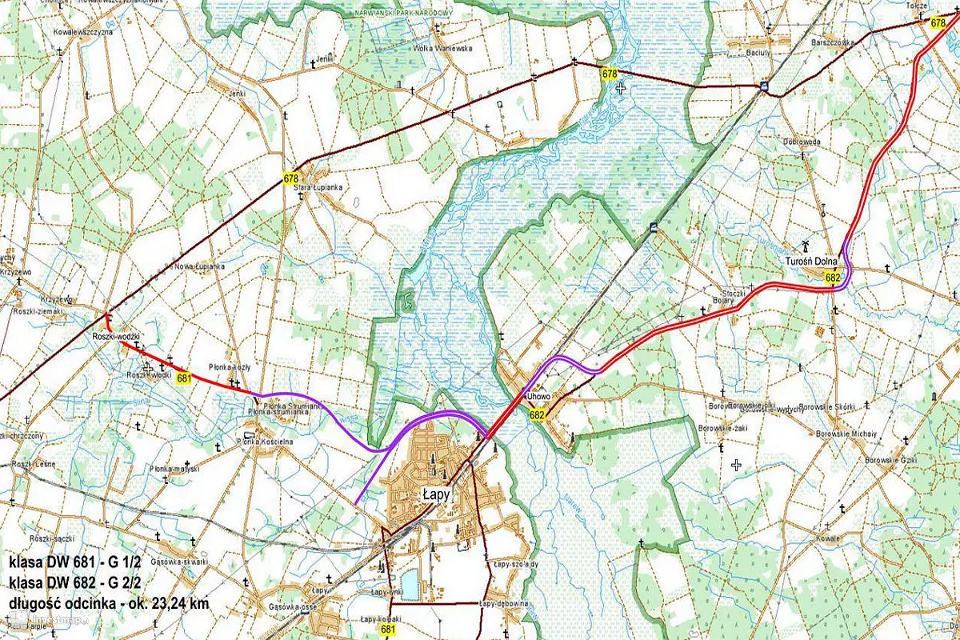 Droga Wojewódzka Łapy – Roszki-Wodźki – Wysokie Mazowieckie