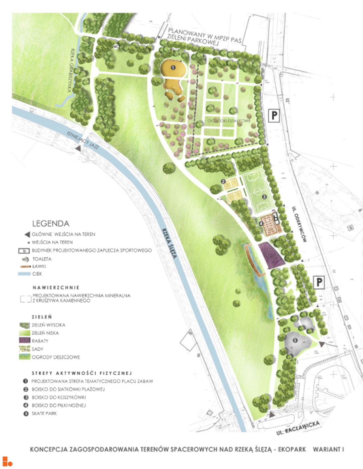 Wizualizacja Rewaloryzacja parku Grabiszyńskiego i Górki Skarbowców 