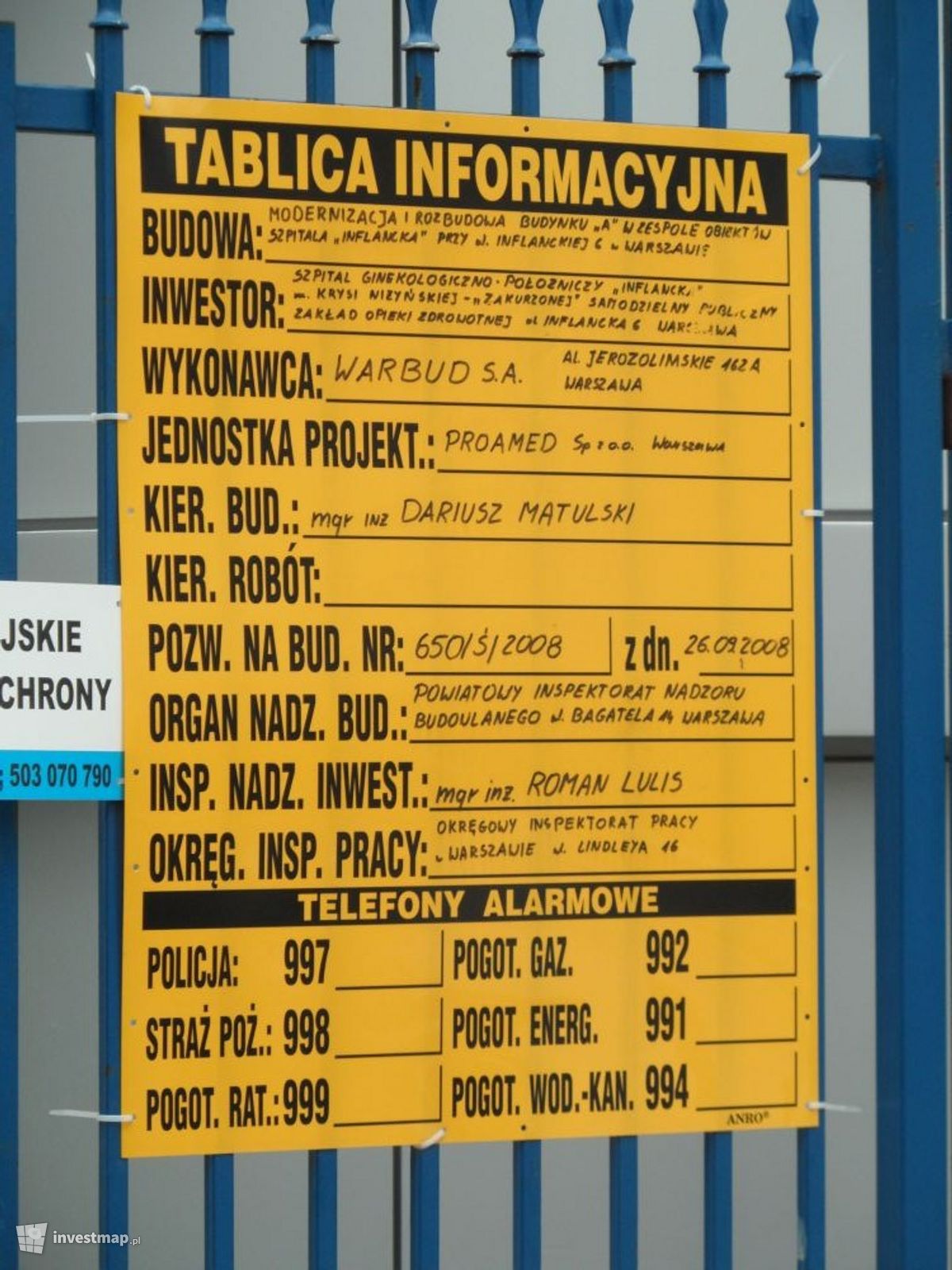 Zdjęcie [Warszawa] Modernizacja i rozbudowa budynku "A" w zespole budynków Szpitala "Inflancka",ul.Inflacka 6 fot. CiotkaStasia 