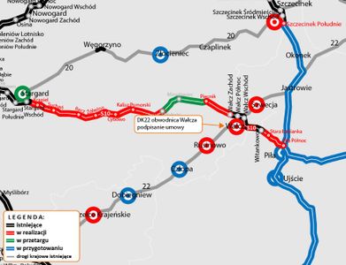 Podpisano umowę na realizację obwodnicy Wałcza [MAPA]
