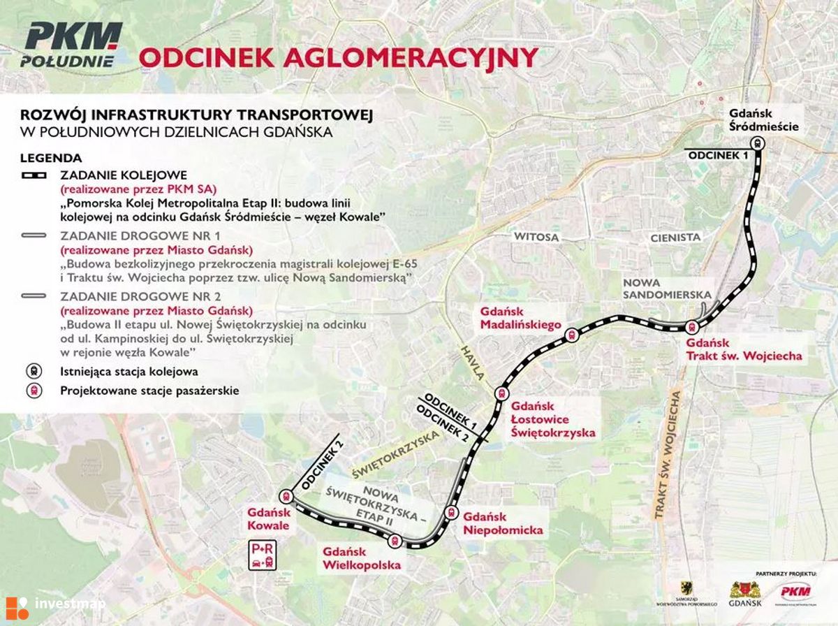Wizualizacja Trasa PKM: Śródmieście – Gdańsk Południe (do stacji Kowale) dodał Orzech 