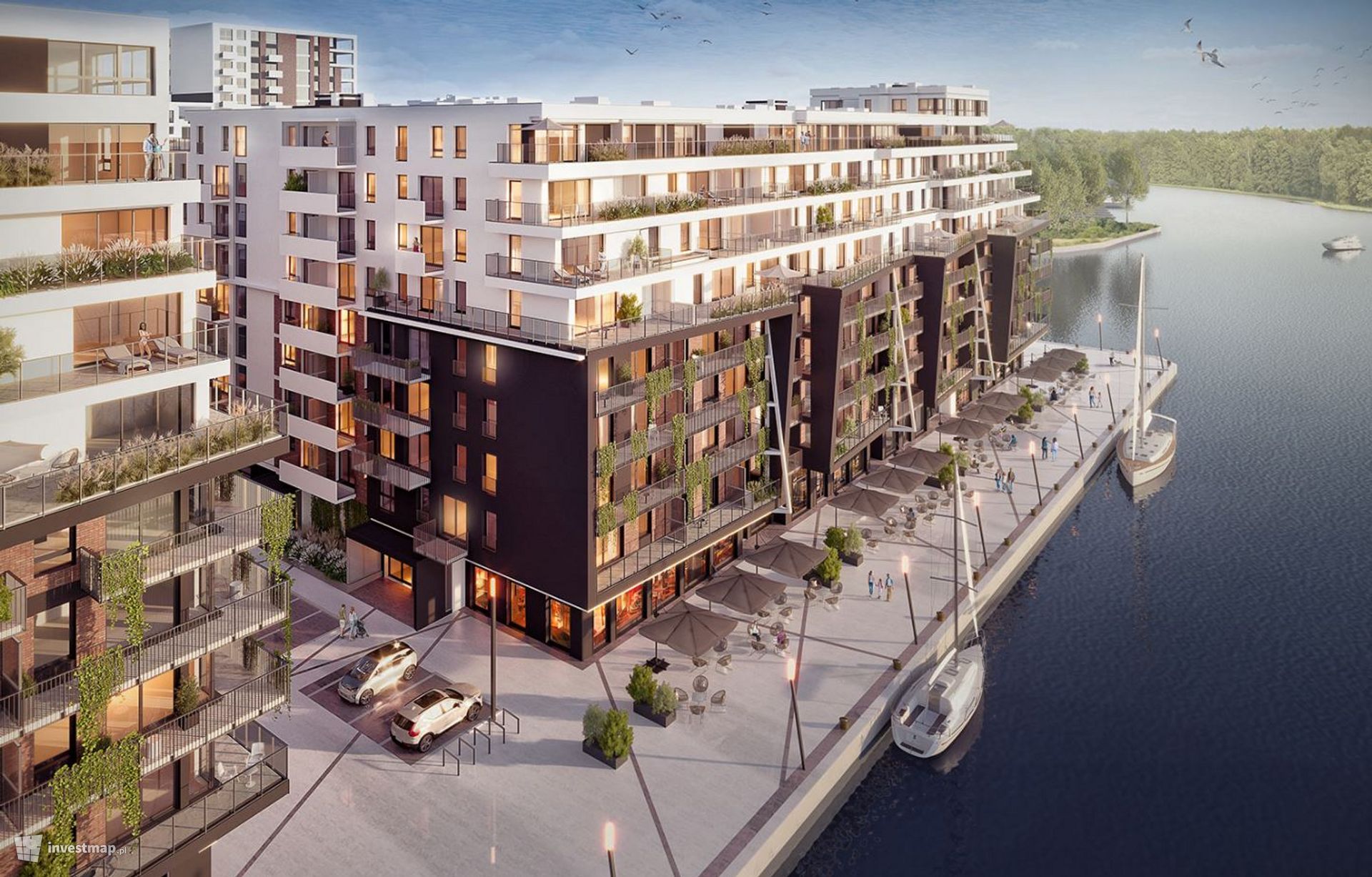 Na Kępie Parnickiej w Szczecinie powstaje nowy kompleks apartamentowy z aparthotelem i mariną 