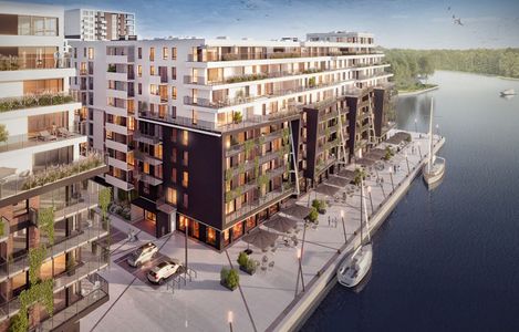 Na Kępie Parnickiej w Szczecinie powstaje nowy kompleks apartamentowy z aparthotelem i mariną [FILM + WIZUALIZACJE]