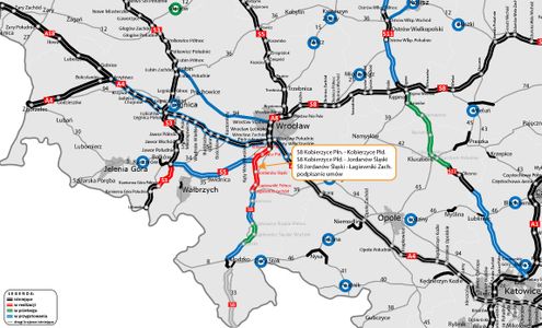 Rusza realizacja trzech nowych odcinków trasy ekspresowej S8 na Dolnym Śląsku [FILMY+MAPA]