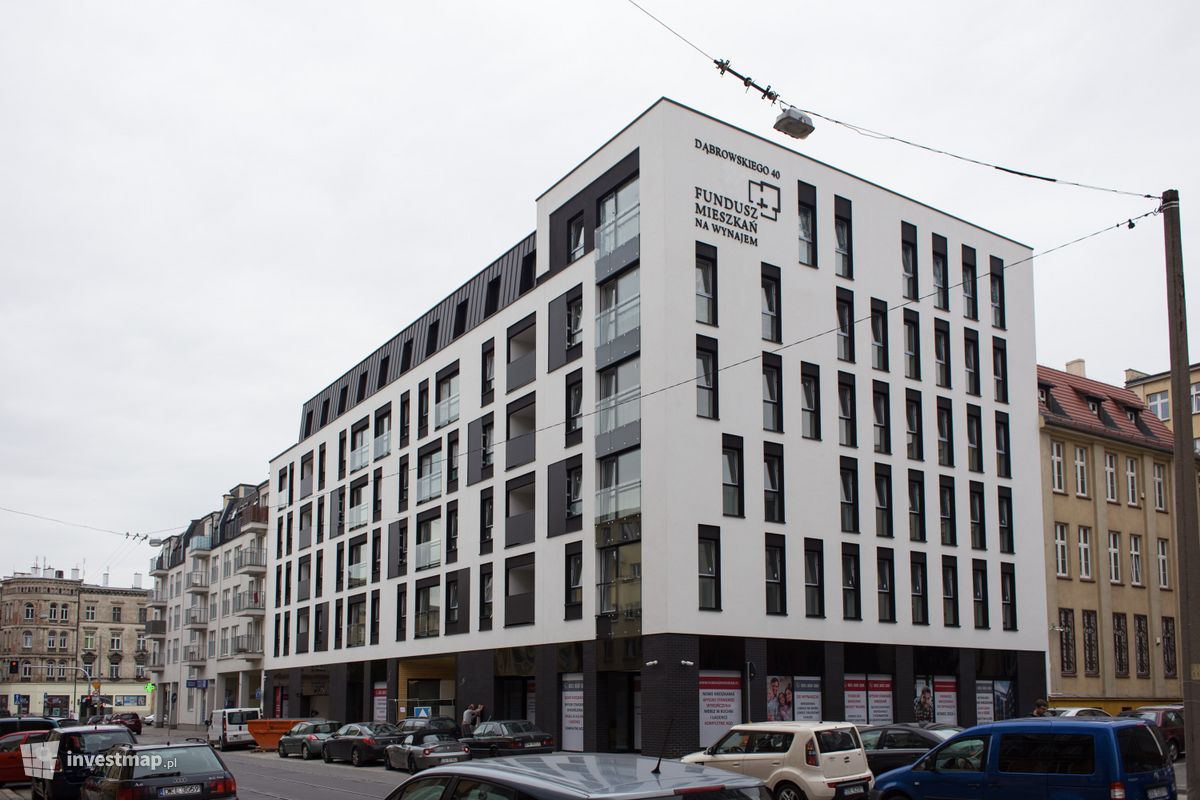 Zdjęcie [Wrocław] Budynek apartamentowo-biurowy, ul. Dąbrowskiego 40 