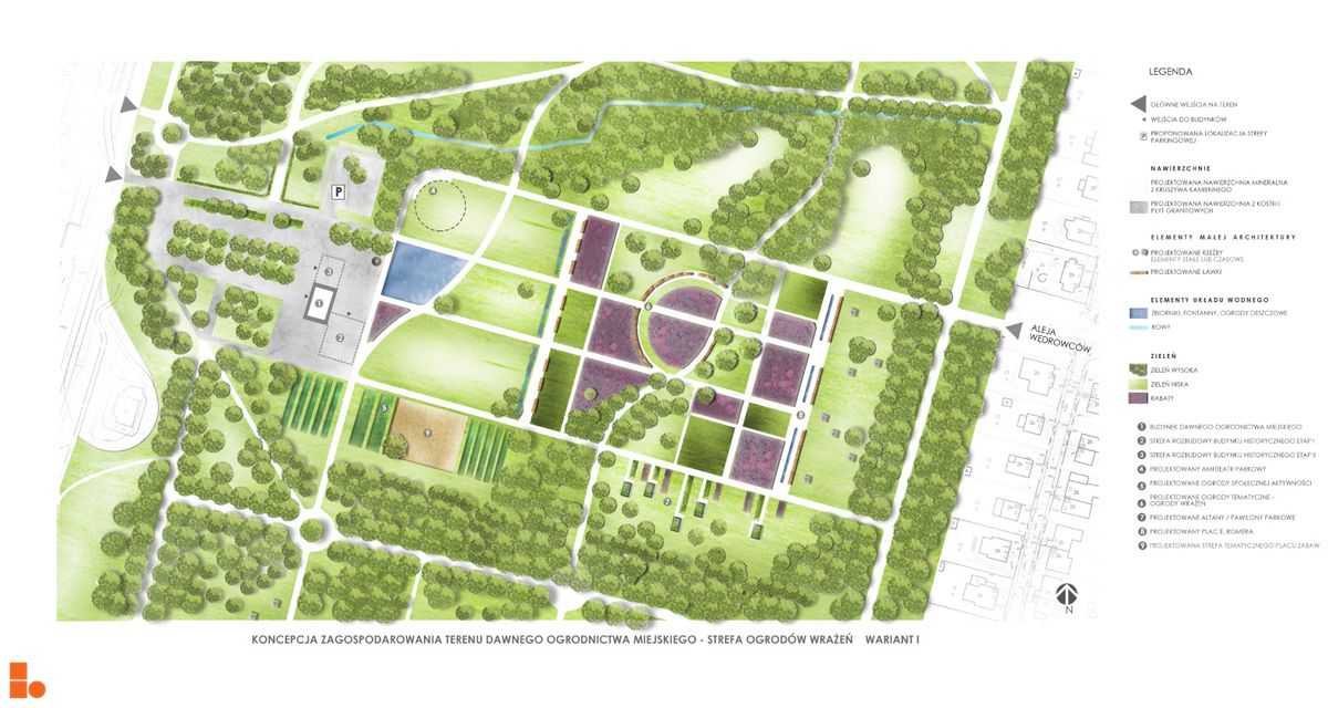 Wizualizacja Rewaloryzacja parku Grabiszyńskiego i Górki Skarbowców 