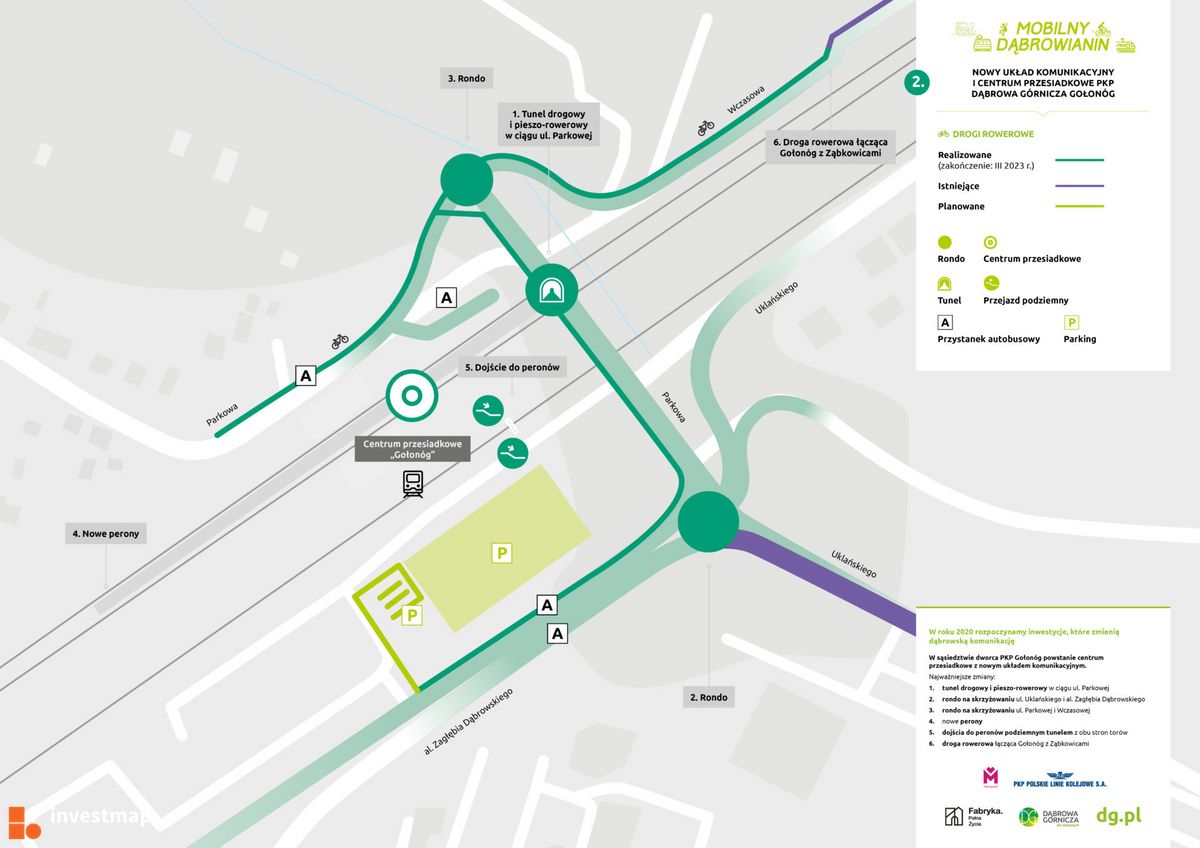 Wizualizacja Nowy układ komunikacyjny i centrum przesiadkowe Dąbrowa Górnicza Gołonóg dodał Paweł Harom 