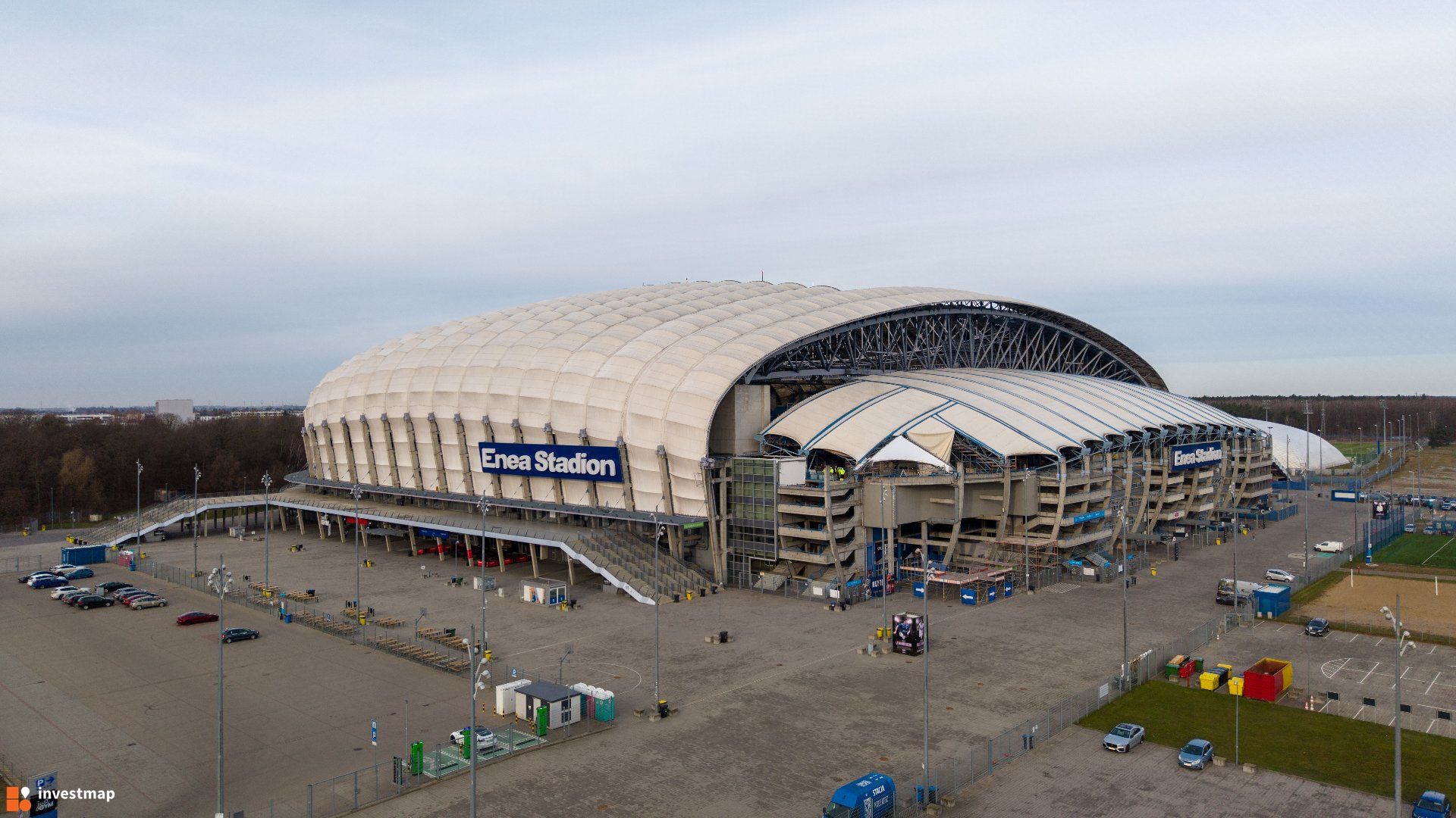 Na Stadionie Miejskim w Poznaniu zostanie zamontowane nowe oświetlenie