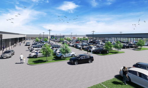 RWS Investment Group rozpoczął budowę Parku Handlowego w Niemodlinie [WIZUALIZACJE]