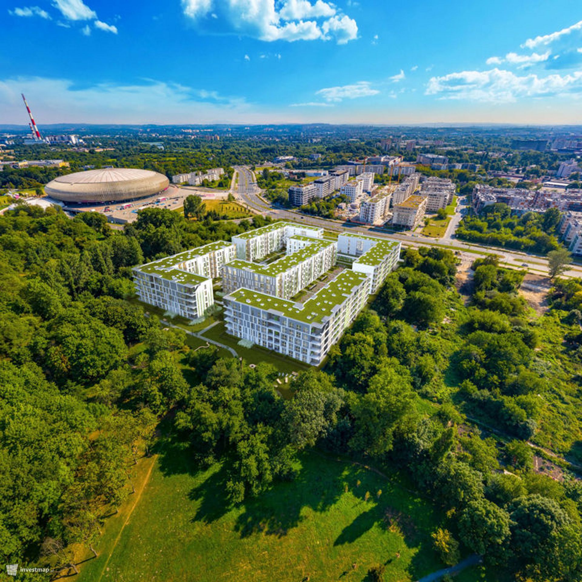 Na krakowskich Czyżynach trwa budowa osiedla Solaris Park 