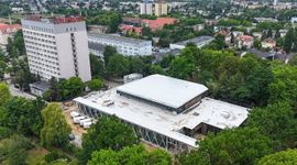 Budowa nowej, krytej pływalni w Poznaniu coraz bardziej zaawansowana [ZDJĘCIA+WIZUALIZACJE]
