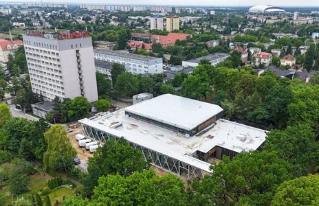Budowa nowej, krytej pływalni w Poznaniu coraz bardziej zaawansowana [ZDJĘCIA+WIZUALIZACJE]