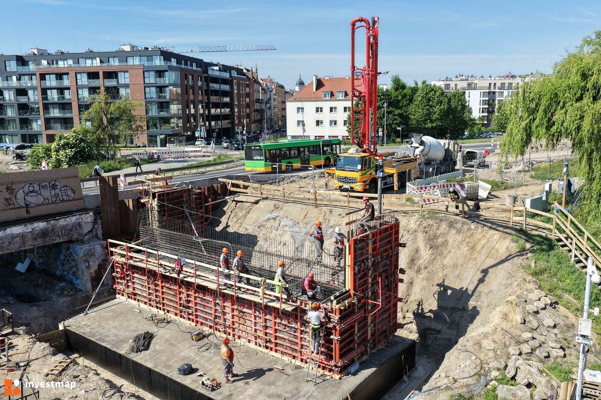 Zdjęcie Przebudowa mostu Chrobrego w Poznaniu fot. Wojciech Jenda