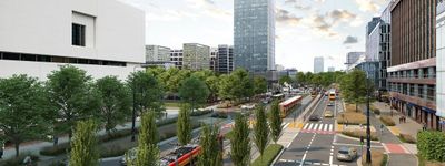 Wróciły prace budowlane na Zieloną Marszałkowską w Warszawie [FILM]