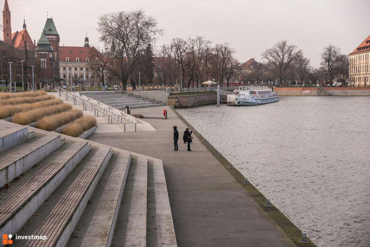 Zdjęcie [Wrocław] Bulwary im. Xawerego Dunikowskiego oraz Marii i Lecha Kaczyńskich (rewitalizacja) 