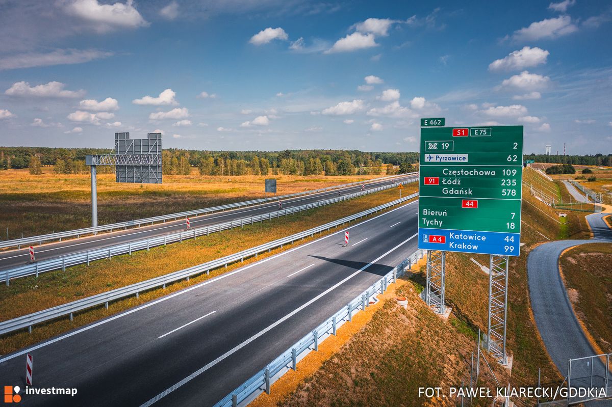 Zdjęcie S1 Bieruń – Oświęcim z obwodnicą Bierunia fot. Orzech 