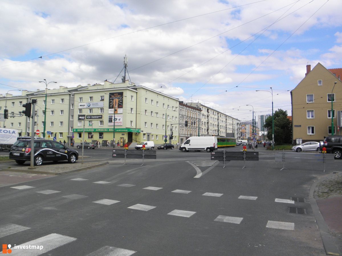 Zdjęcie [Poznań] Ul. Dąbrowskiego (remont odcinka śródmiejskiego) + rynek Jeżycki fot. PieEetrek 