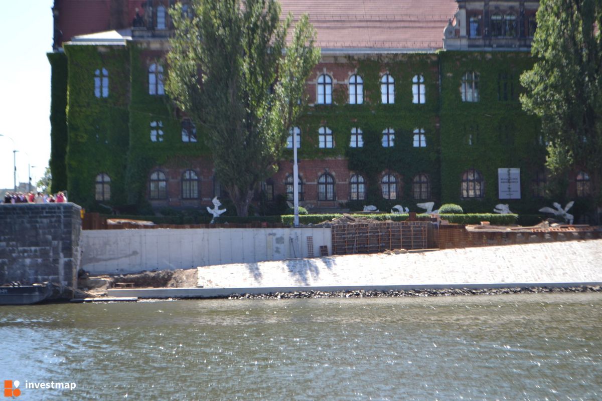 Zdjęcie [Wrocław] Bulwary im. Xawerego Dunikowskiego oraz Marii i Lecha Kaczyńskich (rewitalizacja) fot. Jan Augustynowski