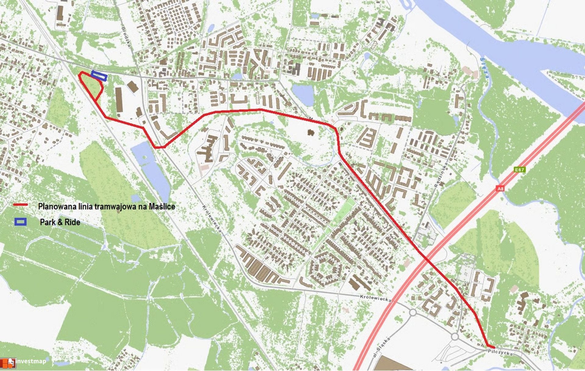 Trasa tramwajowa na Maślice wraz z przebudową ul. Maślickiej