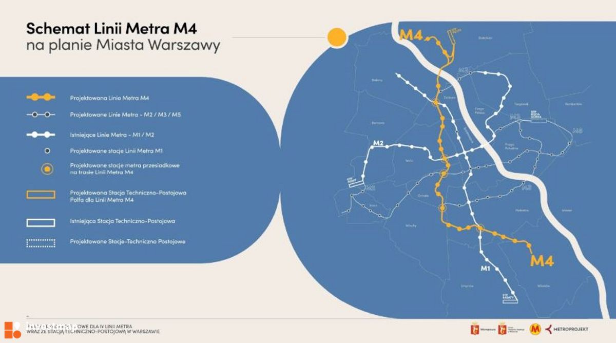Zdjęcie IV linia metra (M4) fot. Orzech 