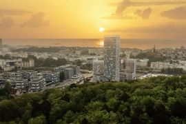 W Gdyni trwa budowa SKYCITY ze 120-metrową wieżą [FILMY+WIZUALIZACJE]