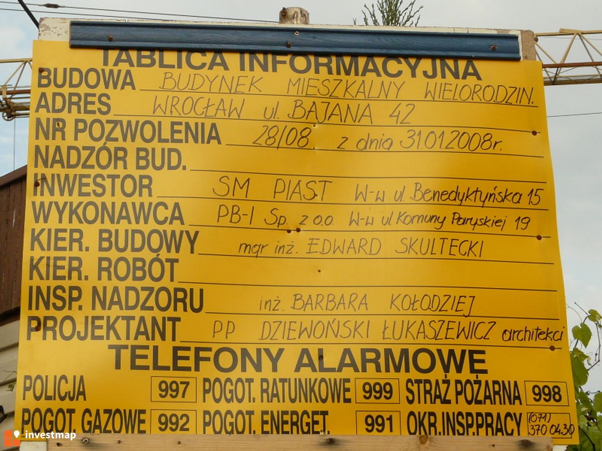 Zdjęcie [Wrocław] Budynek wielorodzinny SM Piast, ul. Bajana 42 fot. alsen strasse 67 
