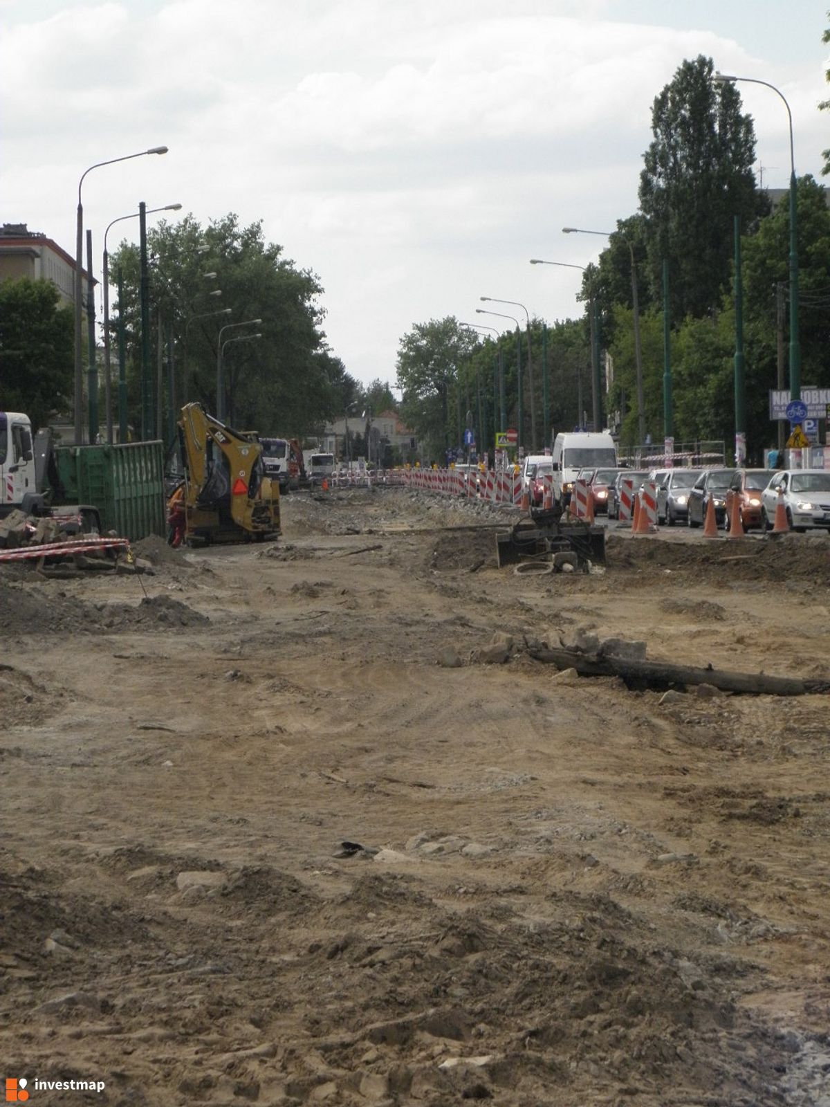 Zdjęcie [Poznań] Ul. Dąbrowskiego (remont odcinka śródmiejskiego) + rynek Jeżycki fot. PieEetrek 