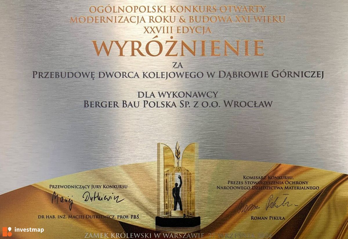 Zdjęcie Remont dworca kolejowego w Dąbrowie Górniczej fot. Wojciech Jenda