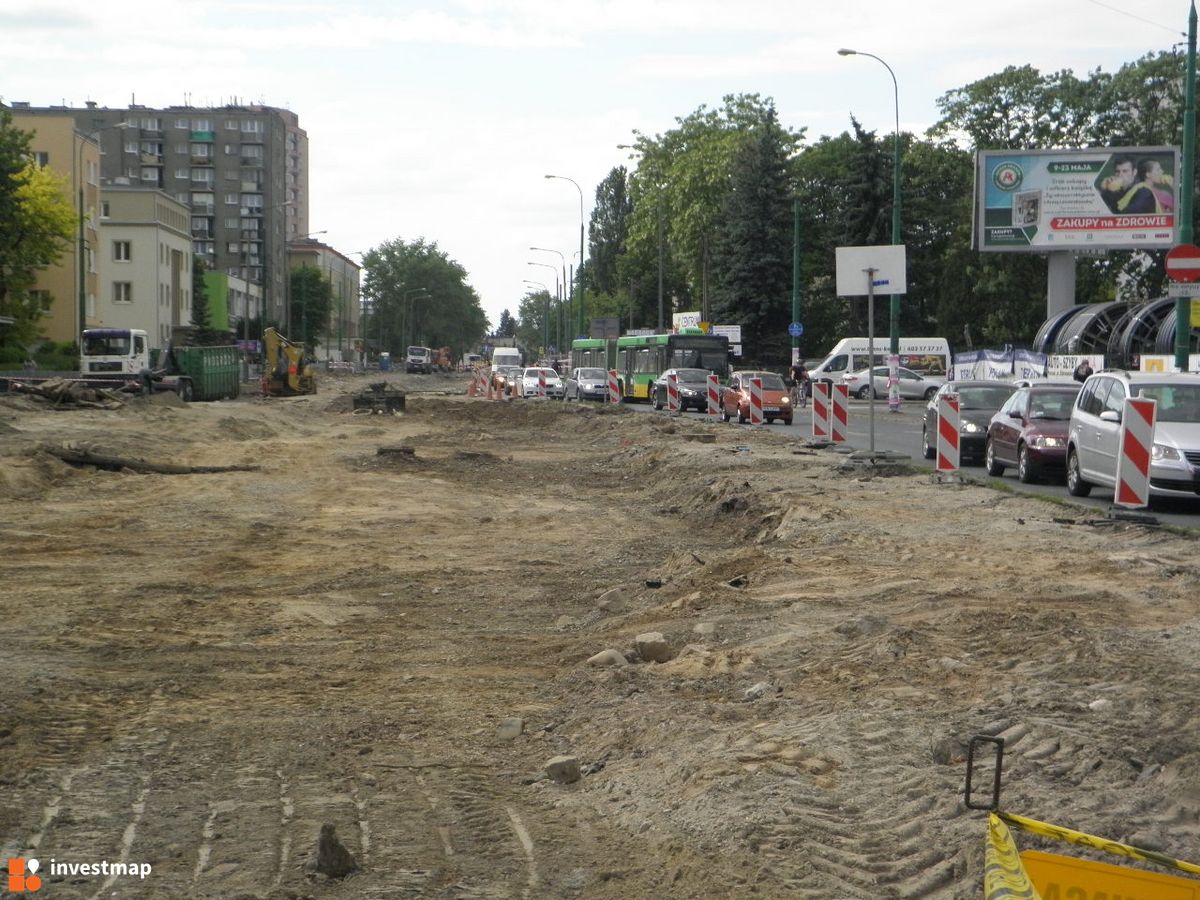 Zdjęcie [Poznań] Ul. Dąbrowskiego (remont odcinka śródmiejskiego) + rynek Jeżycki fot. PieEetrek 