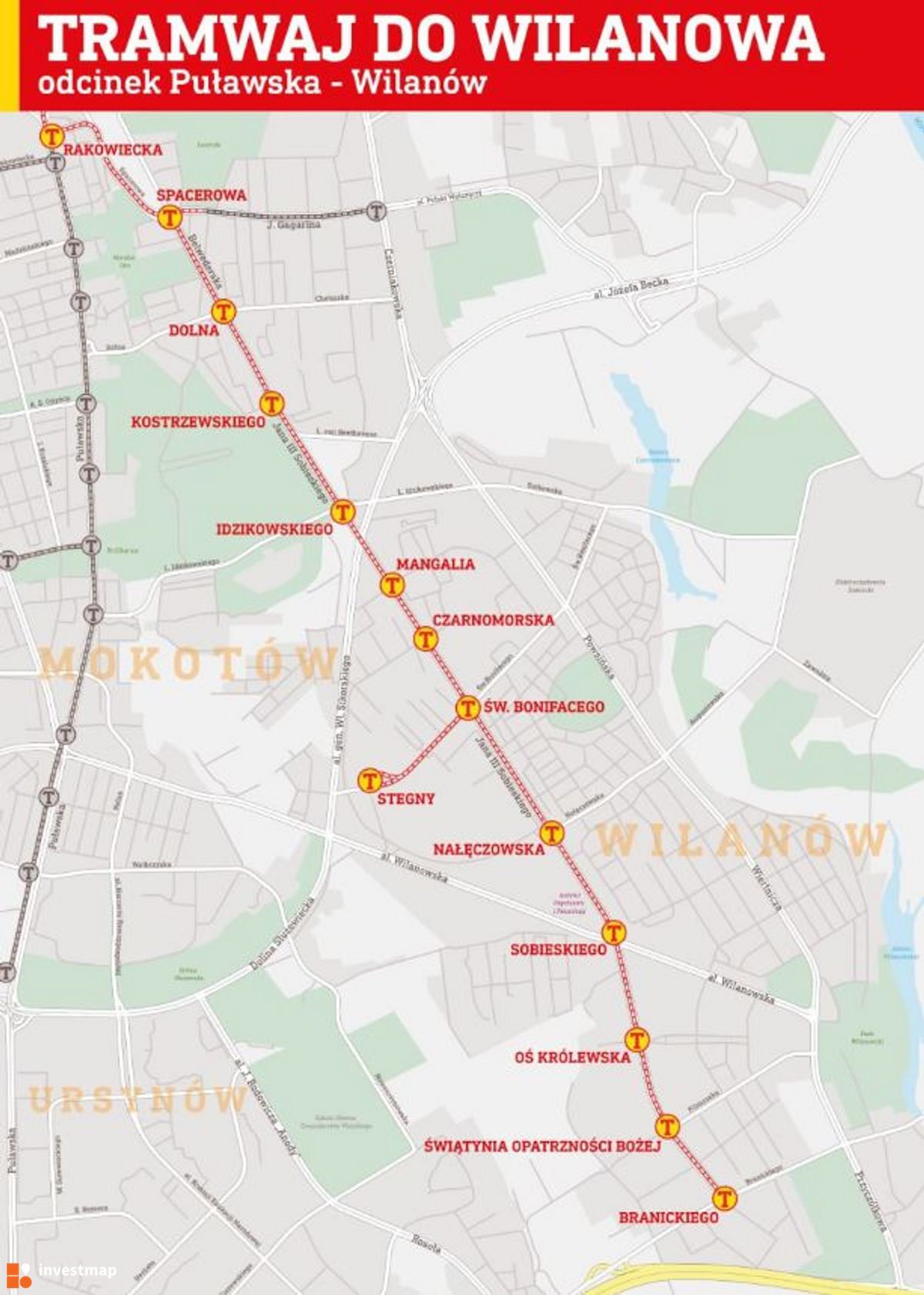 Wizualizacja Linia tramwajowa na Wilanów dodał Orzech 