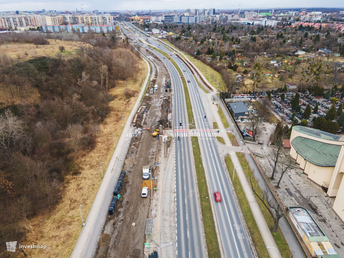 Zdjęcie Trasa tramwajowa na Jagodno fot. Jakub Zazula 