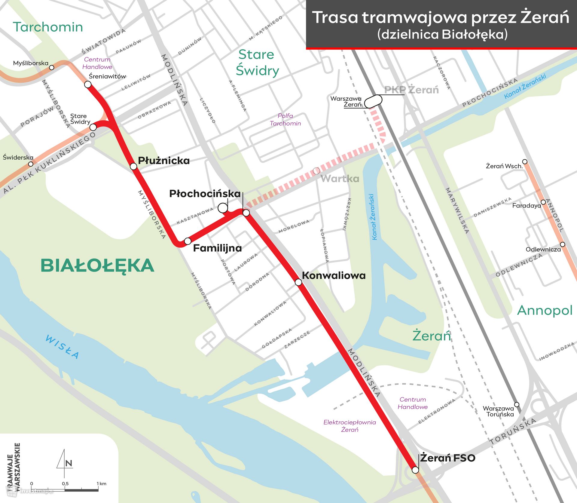 Trasa tramwajowa przez Żerań na Tarchomin