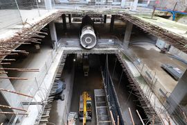 Tunel średnicowy: Pod ziemią rośnie przystanek Łódź Polesie [ZDJĘCIA]
